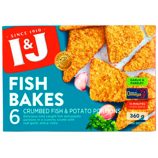 I&J Fish Bakes Garlic & Parley 360g